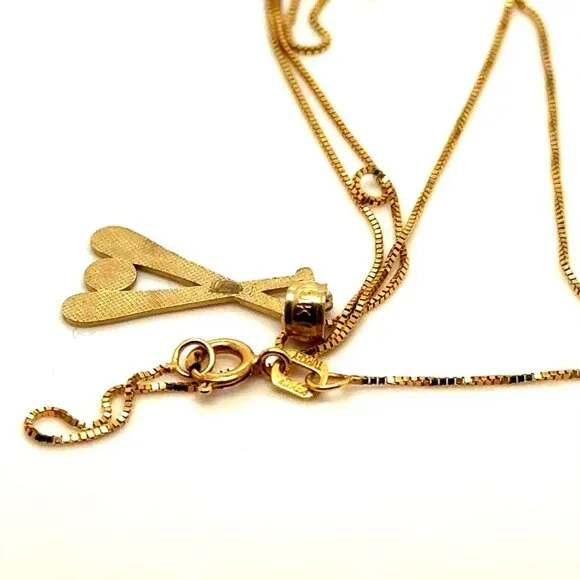 14K/10K Gold Baseball Necklace